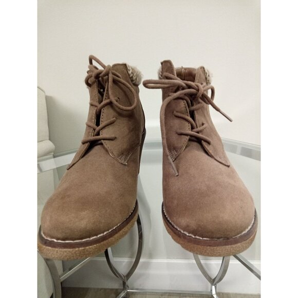 Women's Falls Creek Brown Vivian Lace Up Wedge Boots Size 9M - Picture 3 of 8